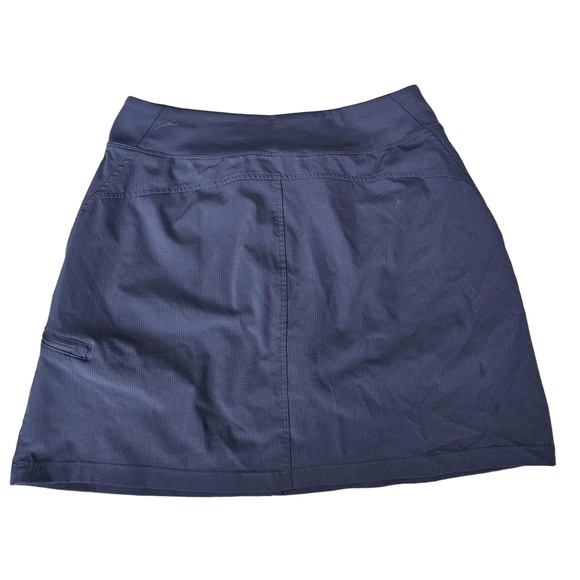 ORVIS Navy Blue Elastic Waist Side Pockets Skort‎ Womens Size Medium - Picture 4 of 5